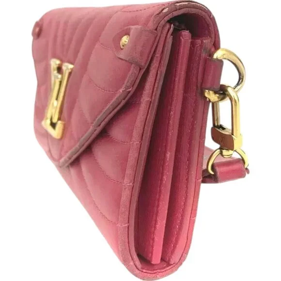 642340BS (X5) Louis Vuitton Wallet Long New Wave Pink Leather - Picture 3 of 10